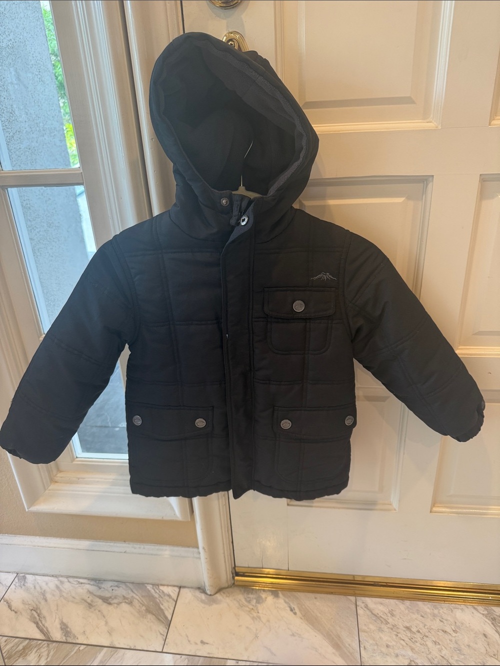 Pacific Trail Kids Black Hooded Puffer Jacket
